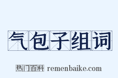 气包子组词是什么意思的图片